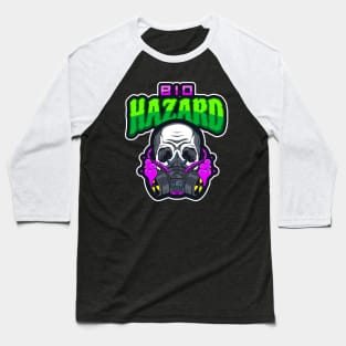 Apocalypse Bio Hazard Skull Baseball T-Shirt